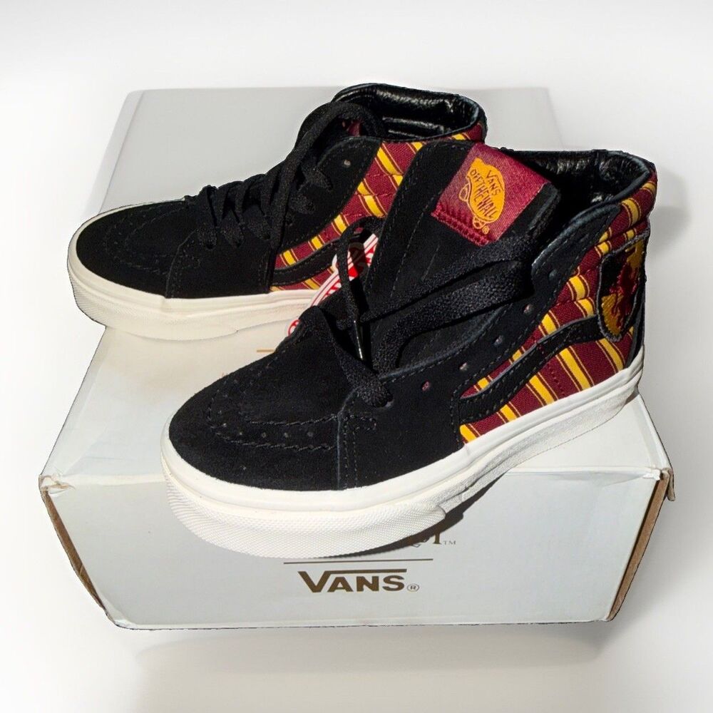 NIB Kids Vans X Harry Potter Gryffindor SK8 Hi Tops Sz 11 K Little Kids